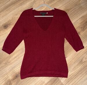 Monica Bianco Milano V-Neck Sweater made with Kid Mohair - size M
